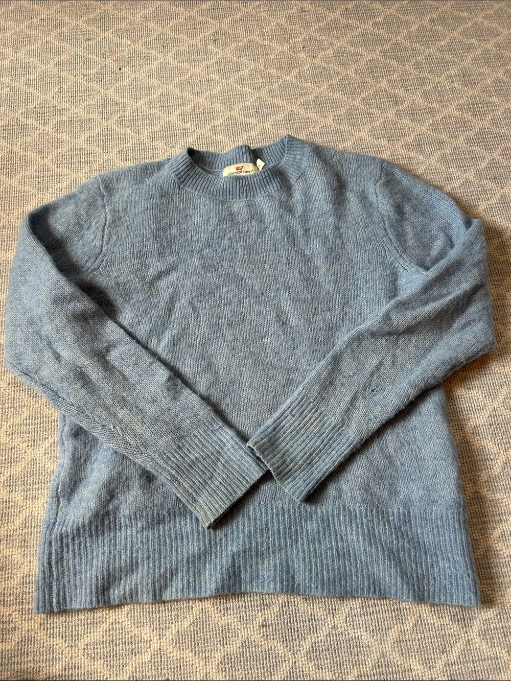 Vineyard Vines Women's Crewneck Sweater in Heather Blue